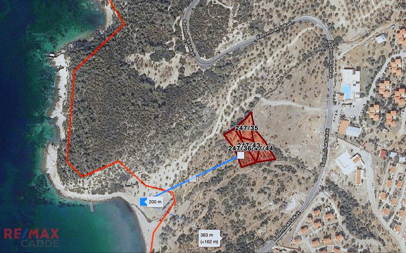 Dikili Bademli'de Denize 200 metre Mesafede Zeytinlik Yatırımlık