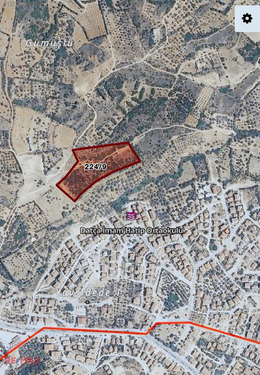 Datça Şehir Merkezi İmar Sınırında 18450m2 Satılık Tarla